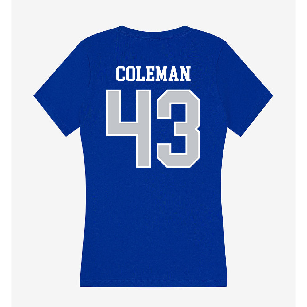 CCSU - NCAA Football : Wayne Coleman - Women's V-Neck T-Shirt-1
