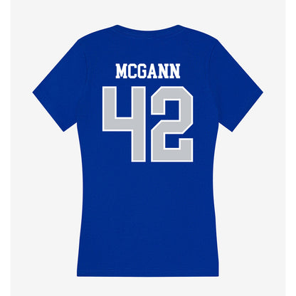 CCSU - NCAA Women's Lacrosse : Grace McGann - Women's V-Neck T-Shirt-1