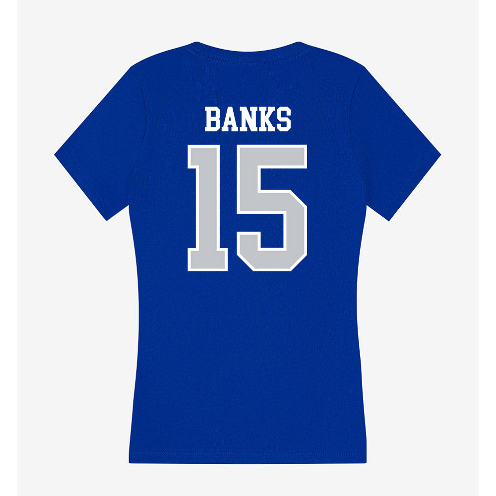 CCSU - NCAA Football : Carter Banks - Women's V-Neck T-Shirt-1