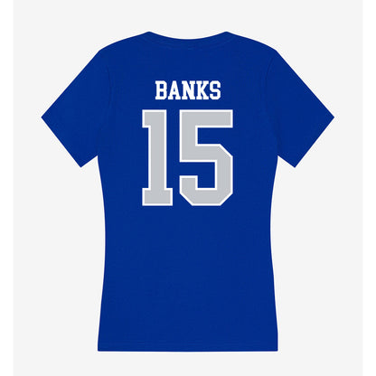 CCSU - NCAA Football : Carter Banks - Women's V-Neck T-Shirt-1