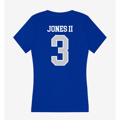 CCSU - NCAA Men's Basketball : Roddy Jones II - Women's V-Neck T-Shirt-1