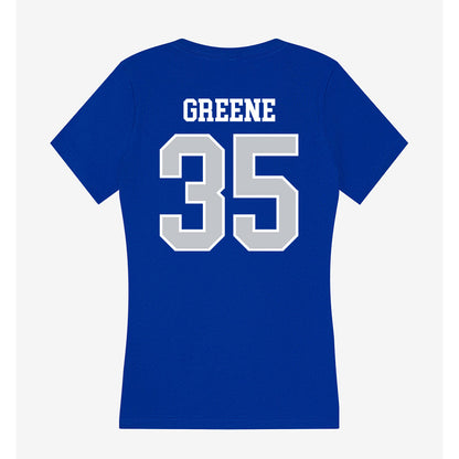 CCSU - NCAA Football : Kyle Greene - Women's V-Neck T-Shirt-1