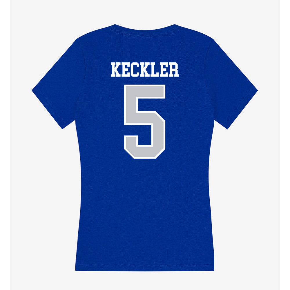 CCSU - NCAA Women's Volleyball : Olivia Keckler - Women's V-Neck T-Shirt-1