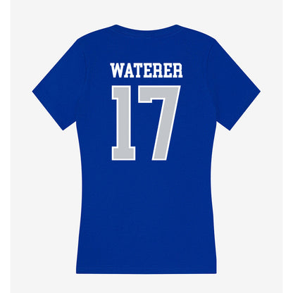 CCSU - NCAA Softball : Lilly Waterer - Women's V-Neck T-Shirt-1