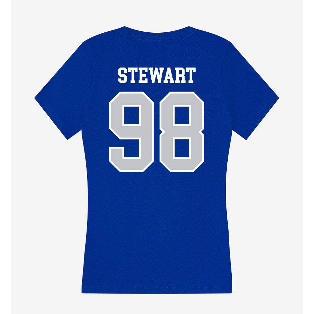 CCSU - NCAA Softball : McKenna Stewart - Women's V-Neck T-Shirt-1