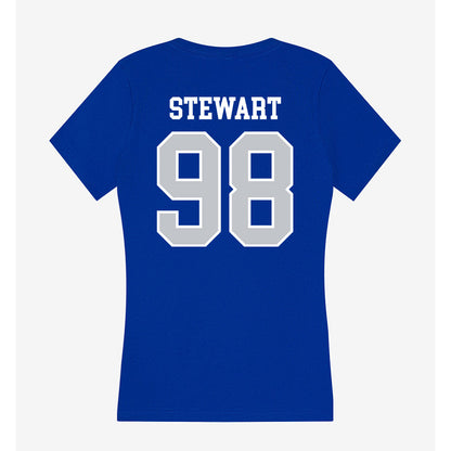 CCSU - NCAA Softball : McKenna Stewart - Women's V-Neck T-Shirt-1