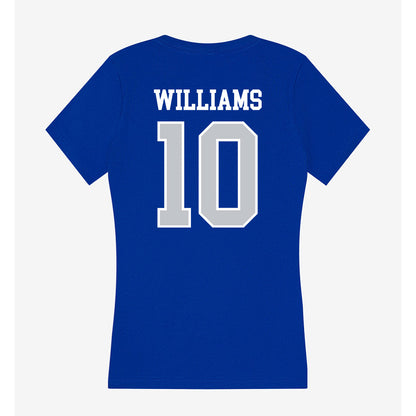 CCSU - NCAA Men's Basketball : Jakobe Williams - Women's V-Neck T-Shirt-1