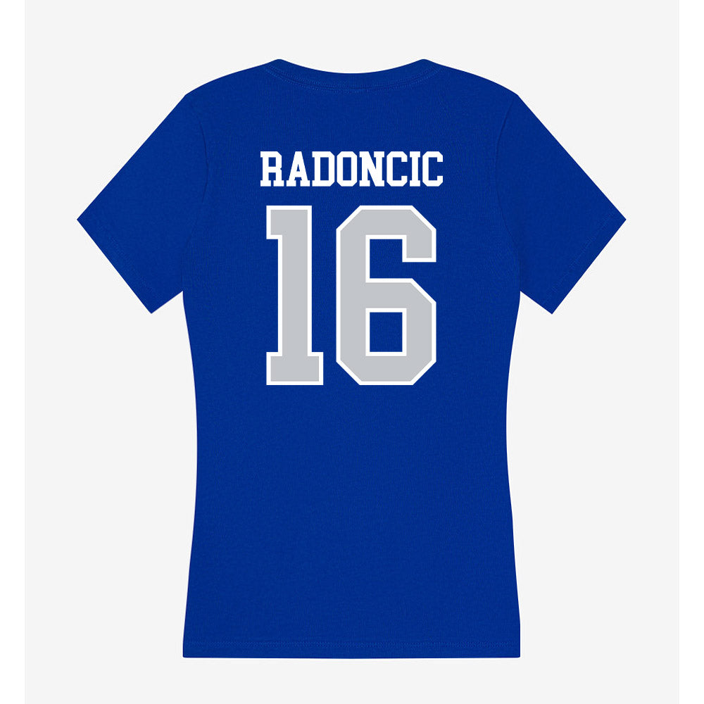CCSU - NCAA Women's Soccer : emma radoncic - Women's V-Neck T-Shirt-1