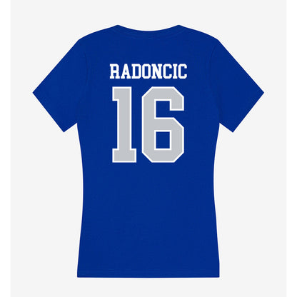CCSU - NCAA Women's Soccer : emma radoncic - Women's V-Neck T-Shirt-1