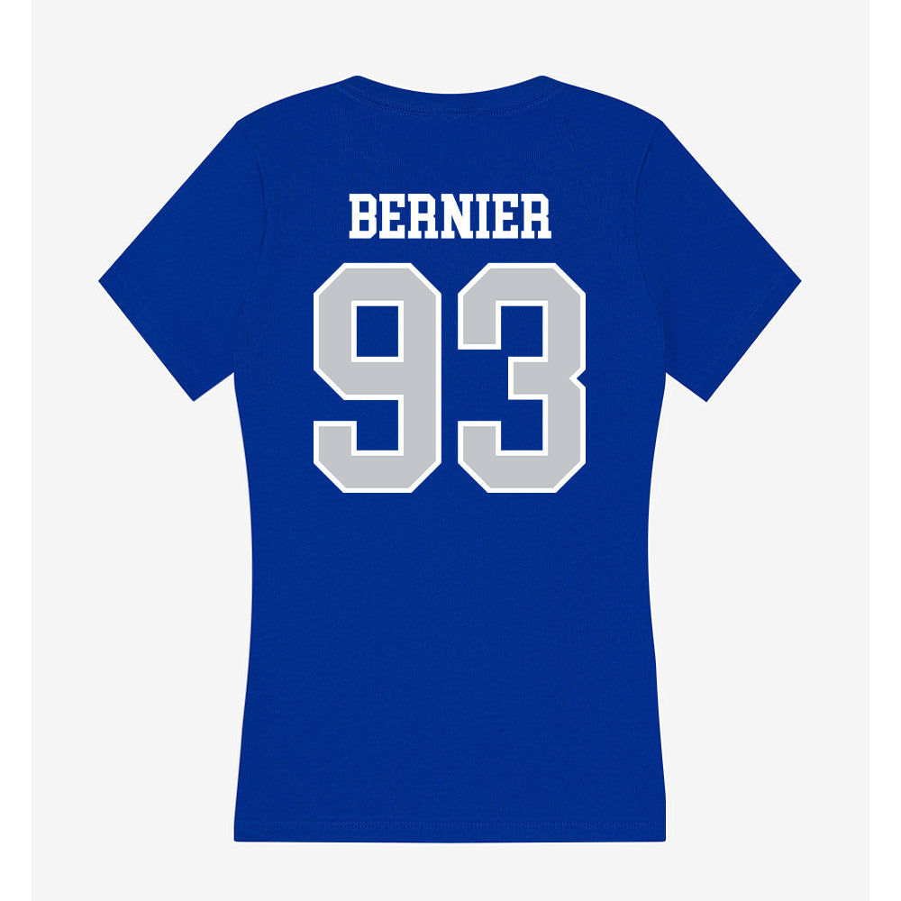 CCSU - NCAA Football : Colby Bernier - Women's V-Neck T-Shirt-1