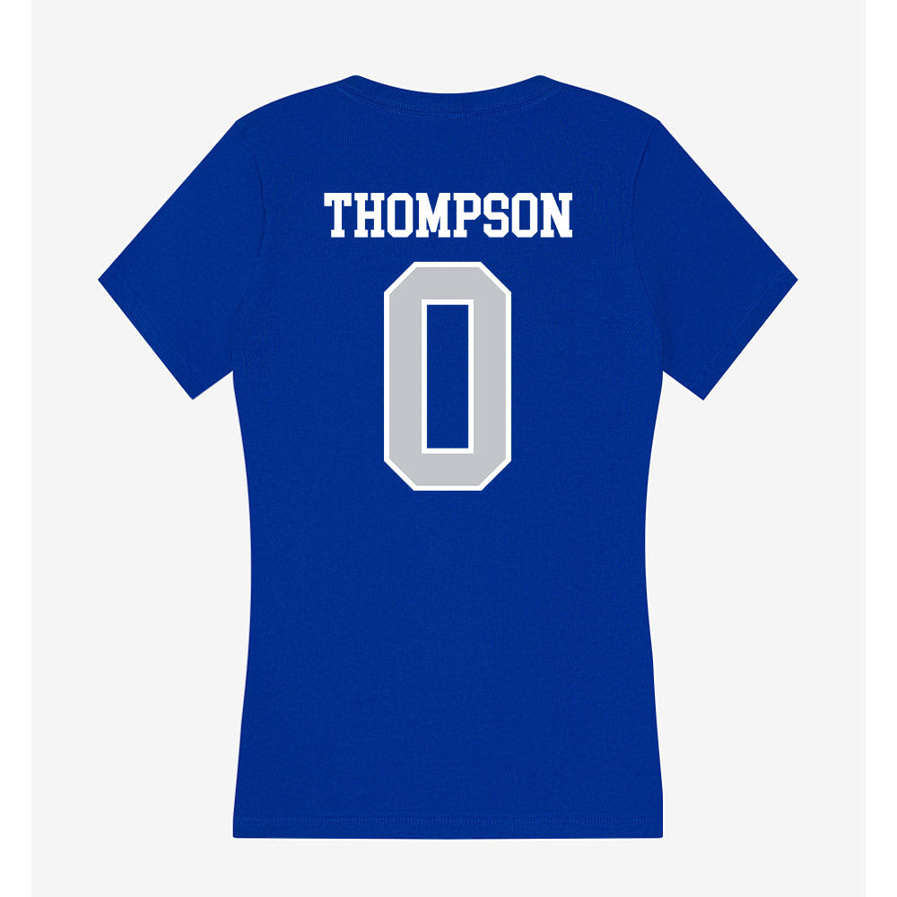 CCSU - NCAA Football : Clifton Thompson - Women's V-Neck T-Shirt-1