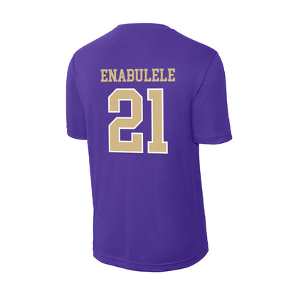 Washington - NCAA Men's Soccer : Osato Enabulele - Activewear T-Shirt-1