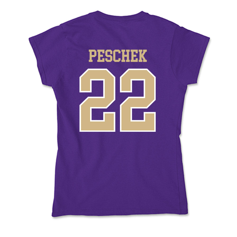 Washington - NCAA Softball : Riley Peschek - Soft Style Women’s T-Shirt-1