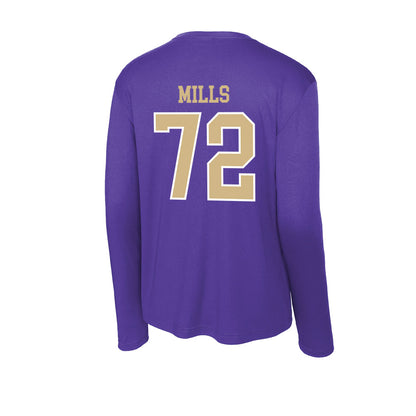 Washington - NCAA Football : John Mills - Activewear Long Sleeve T-Shirt-1
