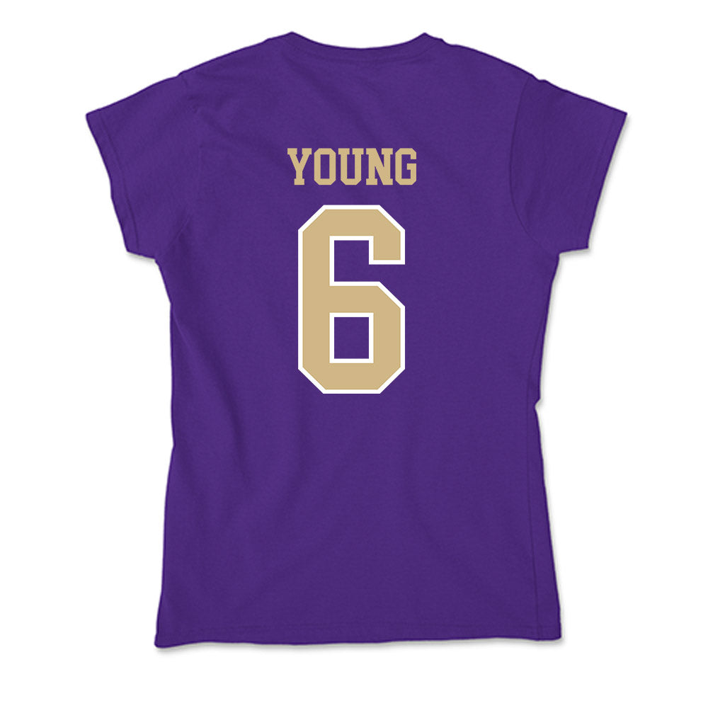 Washington - NCAA Baseball : Landon Young - Soft Style Women’s T-Shirt-1