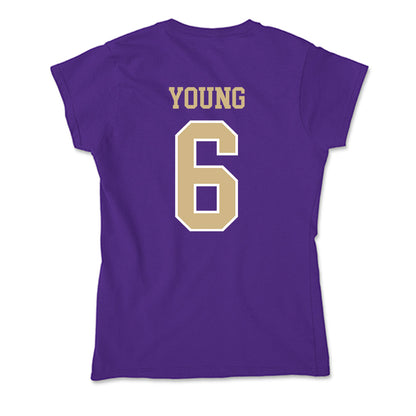 Washington - NCAA Baseball : Landon Young - Soft Style Women’s T-Shirt-1