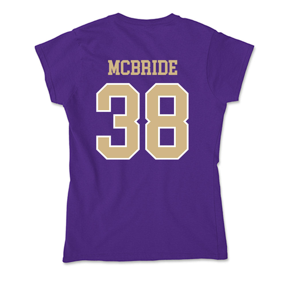 Washington - NCAA Baseball : Cooper McBride - Soft Style Women’s T-Shirt-1