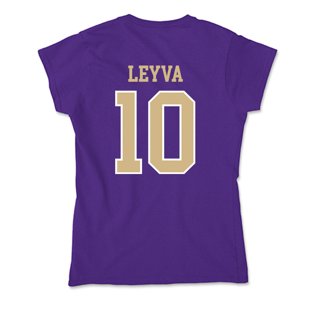 Washington - NCAA Women's Soccer : Andrea Leyva - Soft Style Women’s T-Shirt-1