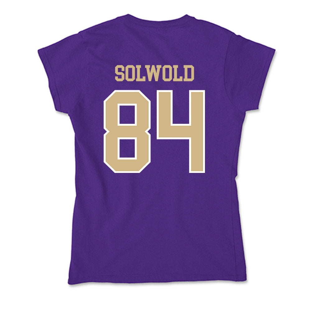 Washington - NCAA Football : Hunter Solwold - Soft Style Women’s T-Shirt-1