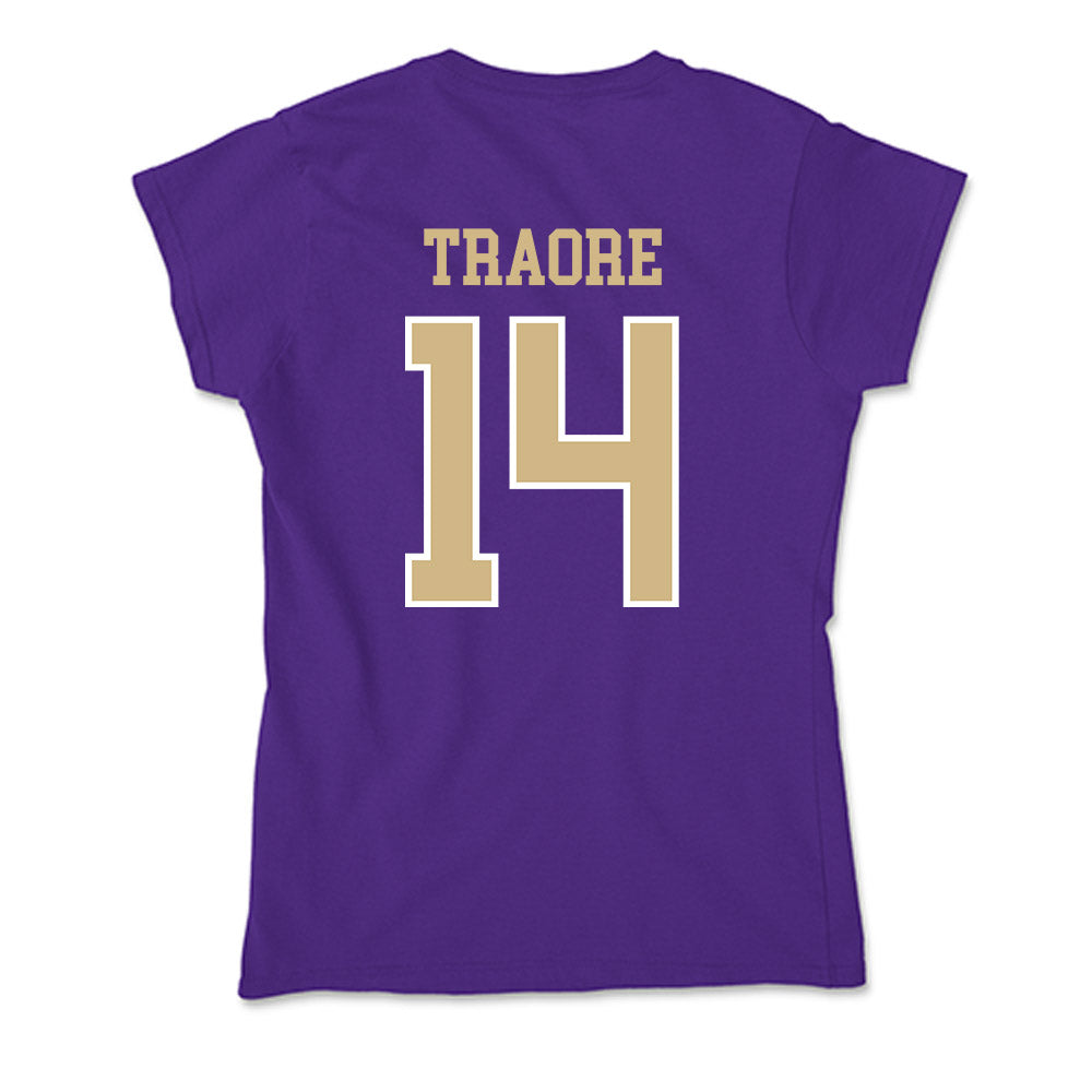 Washington - NCAA Men's Basketball : Mady Traore - Soft Style Women’s T-Shirt-1