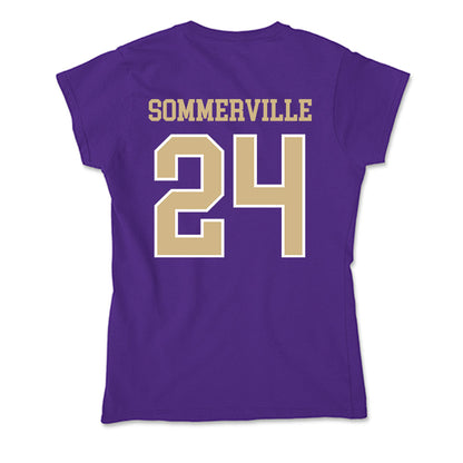 Washington - NCAA Men's Basketball : Lathan Sommerville - Soft Style Women’s T-Shirt-1