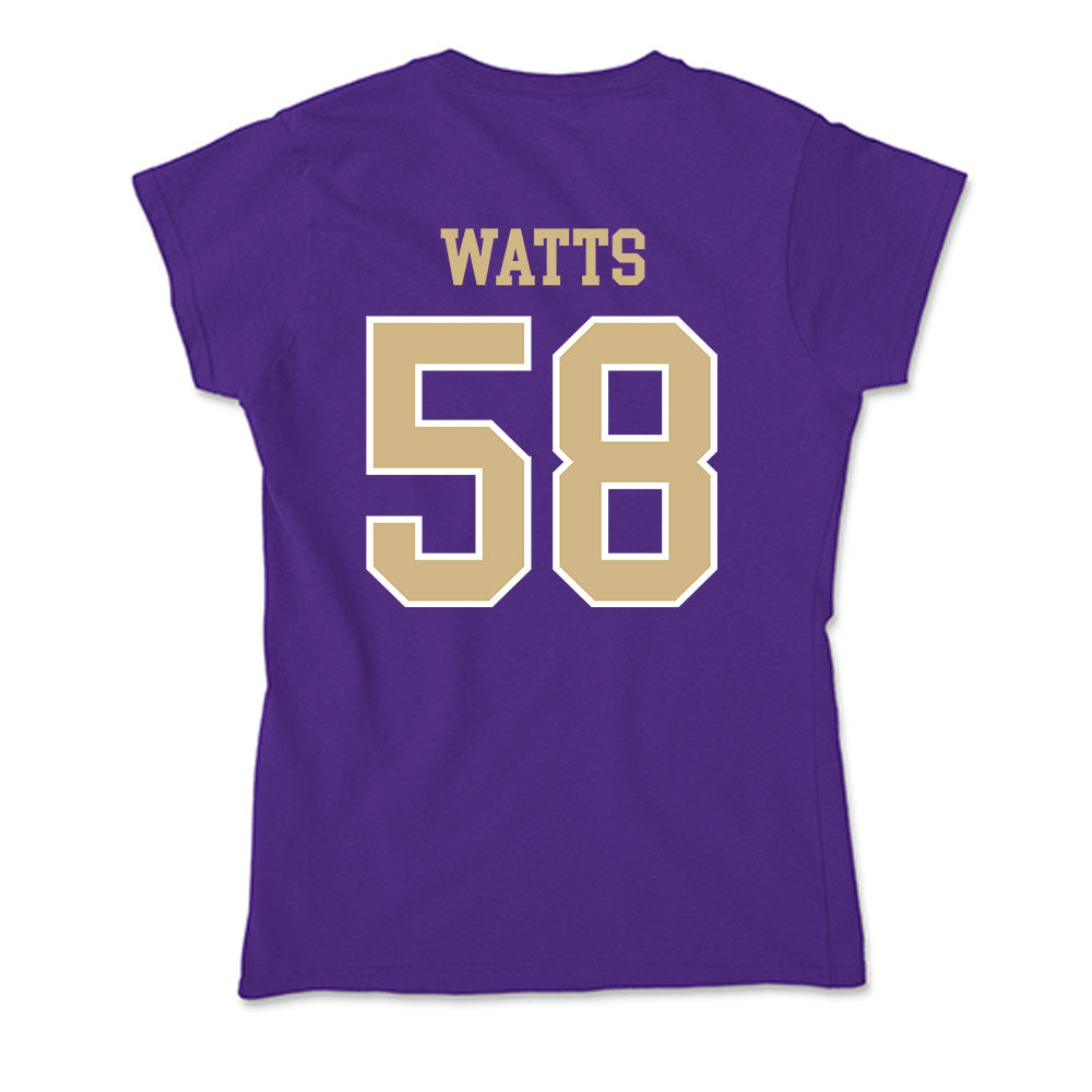 Washington - NCAA Football : Desean Watts - Soft Style Women’s T-Shirt-1