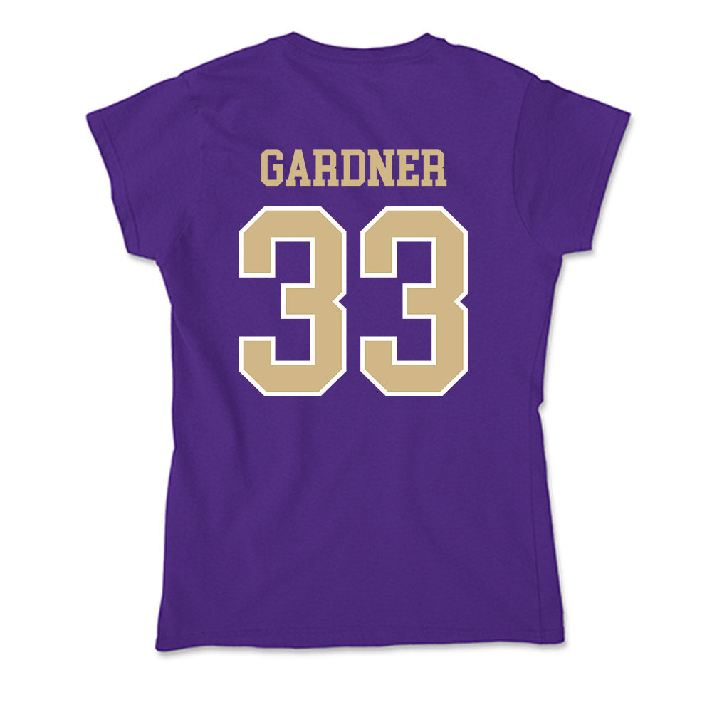 Washington - NCAA Softball : Jing Gardner - Soft Style Women’s T-Shirt-1