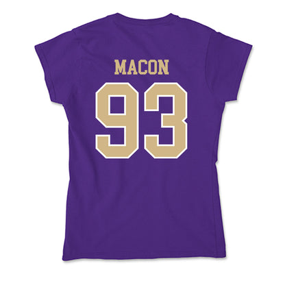 Washington - NCAA Football : Dominic Macon - Soft Style Women’s T-Shirt-1