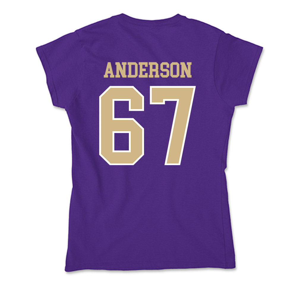 Washington - NCAA Football : Aidan Anderson - Soft Style Women’s T-Shirt-1