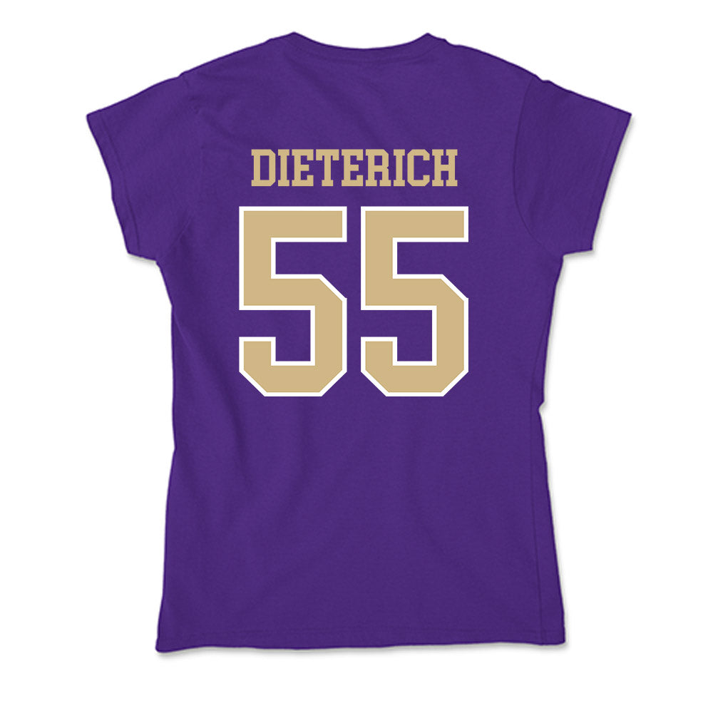 Washington - NCAA Football : Kolt Dieterich - Soft Style Women’s T-Shirt-1