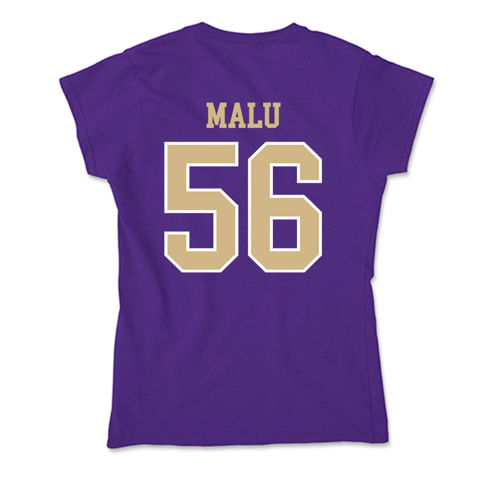 Washington - NCAA Football : Ta'Amilo Malu - Soft Style Women’s T-Shirt-1
