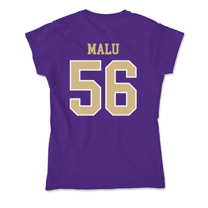 Washington - NCAA Football : Ta'Amilo Malu - Soft Style Women’s T-Shirt-1