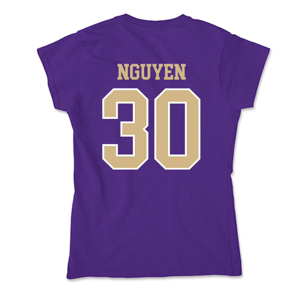 Washington - NCAA Women's Soccer : Avery Nguyen - Soft Style Women’s T-Shirt-1
