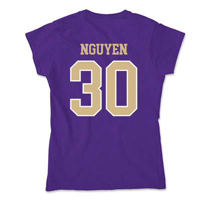 Washington - NCAA Women's Soccer : Avery Nguyen - Soft Style Women’s T-Shirt-1