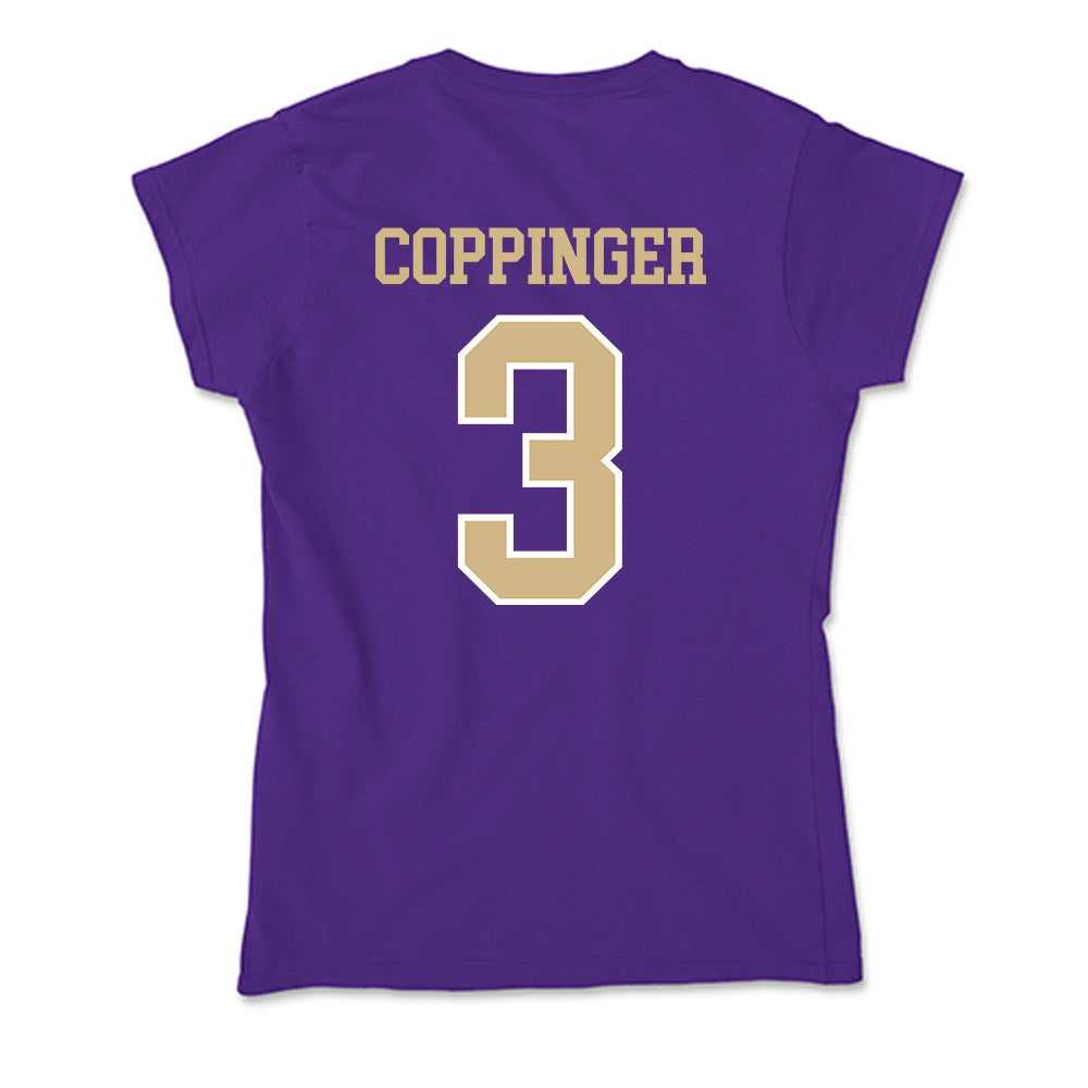 Washington - NCAA Women's Basketball : Devin Coppinger - Soft Style Women’s T-Shirt-1