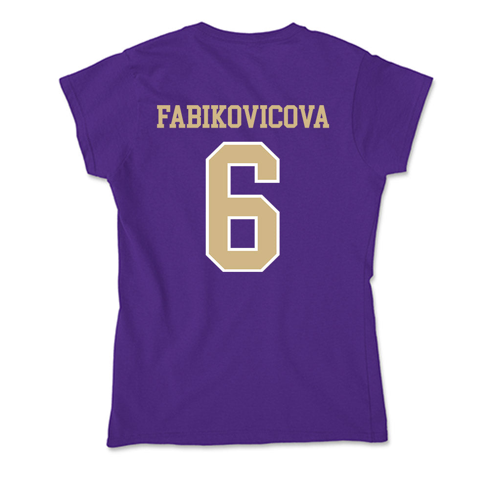 Washington - NCAA Women's Volleyball : Andrea Fabikovicova - Soft Style Women’s T-Shirt-1