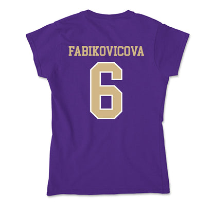 Washington - NCAA Women's Volleyball : Andrea Fabikovicova - Soft Style Women’s T-Shirt-1