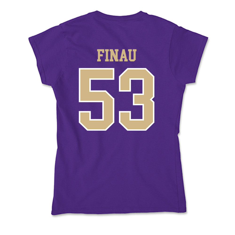 Washington - NCAA Football : Paki Finau - Soft Style Women’s T-Shirt-1