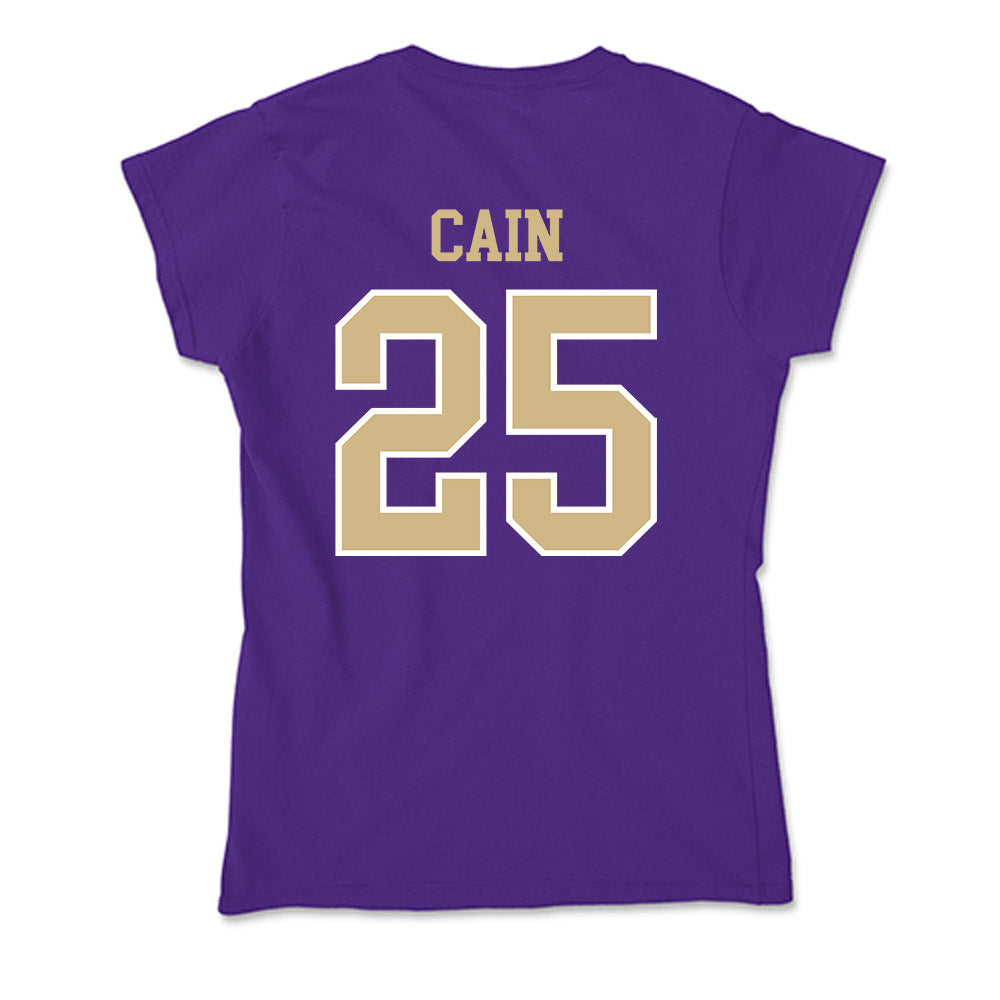 Washington - NCAA Women's Basketball : Nina Cain - Soft Style Women’s T-Shirt-1