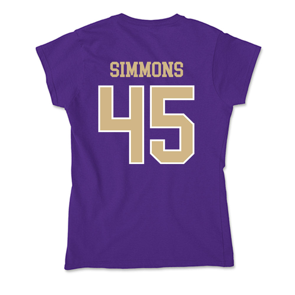Washington - NCAA Football : Austin Simmons - Soft Style Women’s T-Shirt-1