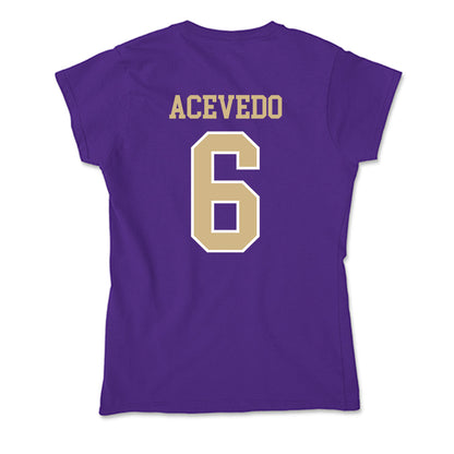 Washington - NCAA Softball : Melody Acevedo - Soft Style Women’s T-Shirt-1