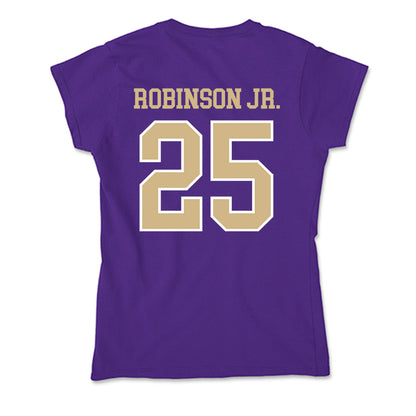 Washington - NCAA Football : Donovan Robinson Jr. - Soft Style Women’s T-Shirt-1