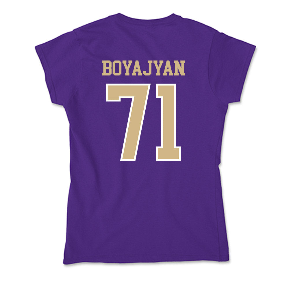 Washington - NCAA Football : Davit Boyajyan - Soft Style Women’s T-Shirt-1
