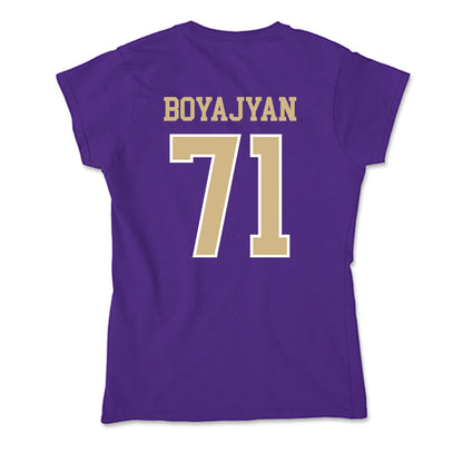 Washington - NCAA Football : Davit Boyajyan - Soft Style Women’s T-Shirt-1