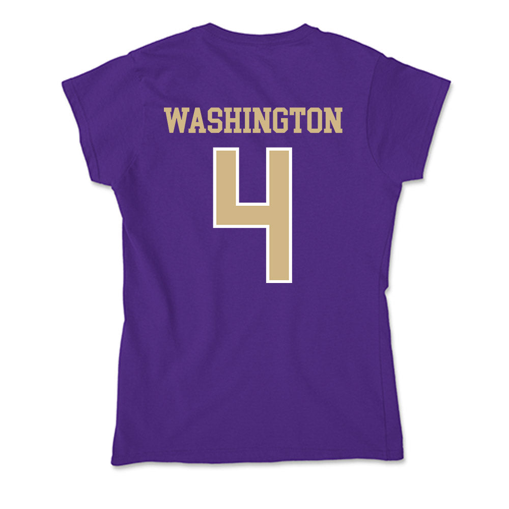 Washington - NCAA Football : Jordan Washington - Soft Style Women’s T-Shirt-1