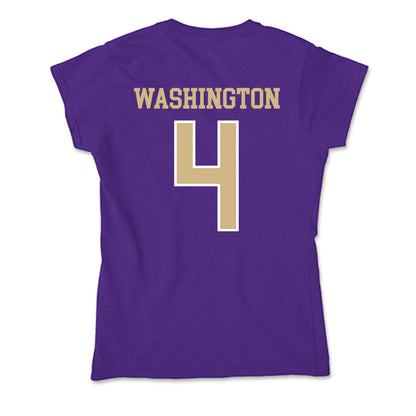 Washington - NCAA Football : Jordan Washington - Soft Style Women’s T-Shirt-1