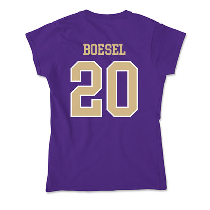 Washington - NCAA Baseball : Carson Boesel - Soft Style Women’s T-Shirt-1