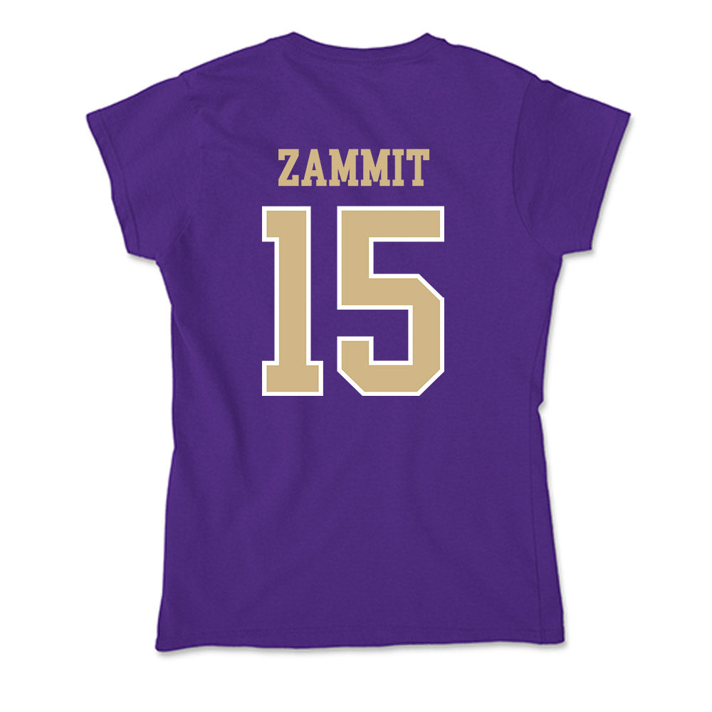 Washington - NCAA Football : Derek Zammit - Soft Style Women’s T-Shirt-1