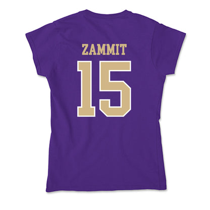Washington - NCAA Football : Derek Zammit - Soft Style Women’s T-Shirt-1