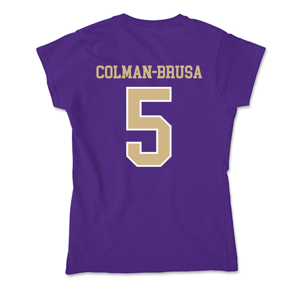Washington - NCAA Football : Derek Colman-Brusa - Soft Style Women’s T-Shirt-1
